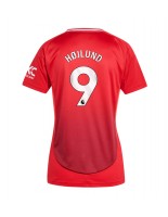 Manchester United Rasmus Hojlund #9 Domácí Dres pro Dámské 2024-25 Krátký Rukáv